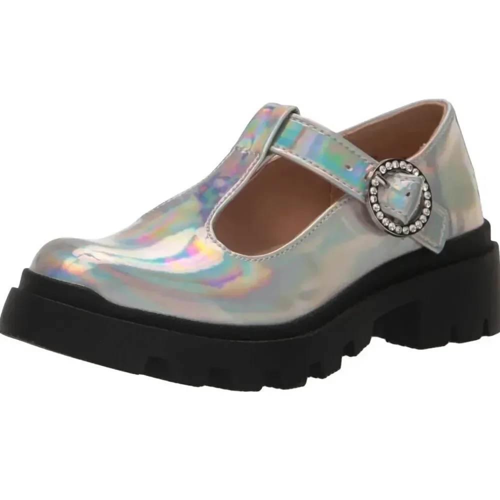 BRAND NEW STEVE MADDEN JSUZEY 954-IRIDESCENT MULTI-COLOR LOAFERS